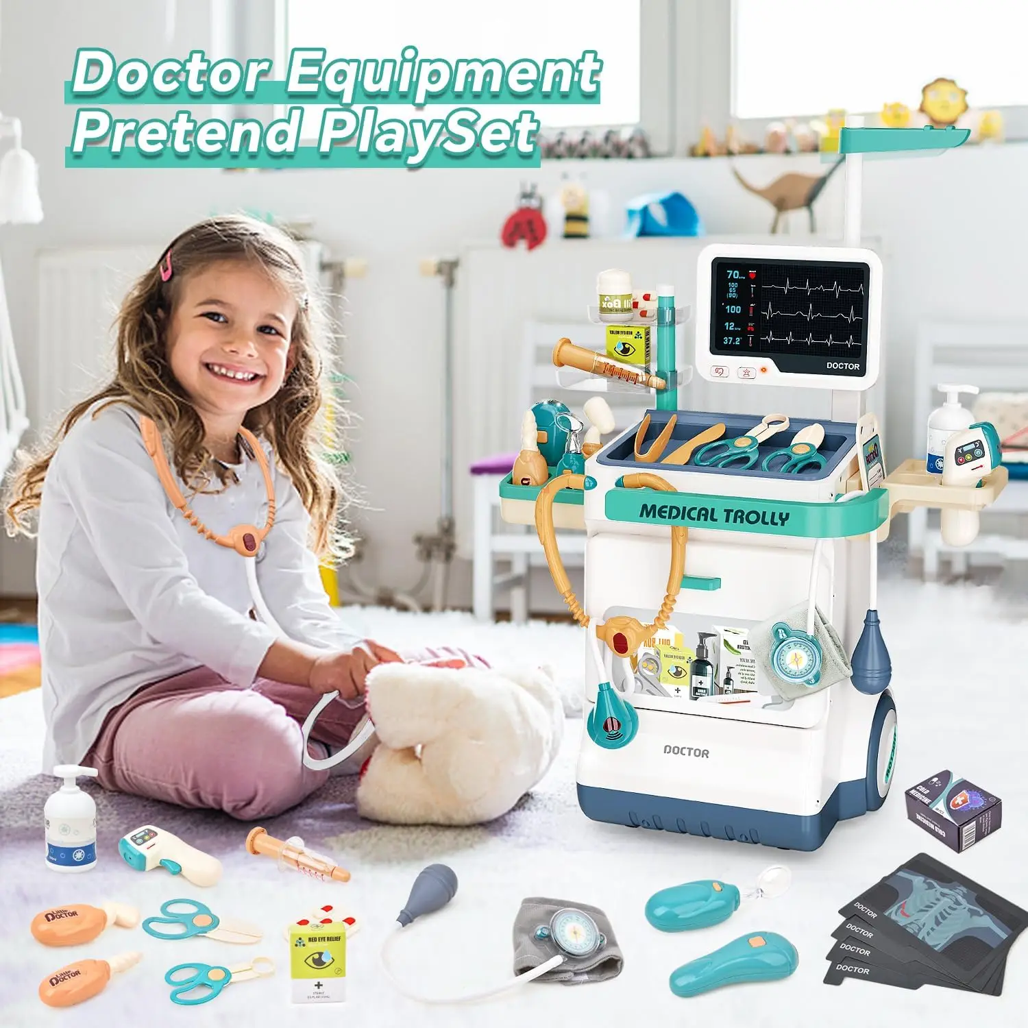 Kids Xray Toys - Kids Medical Kit Toy Pretend Play