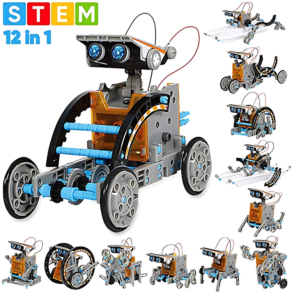 Science Experiment Kit - Solar Robot Building Blocks 12 In