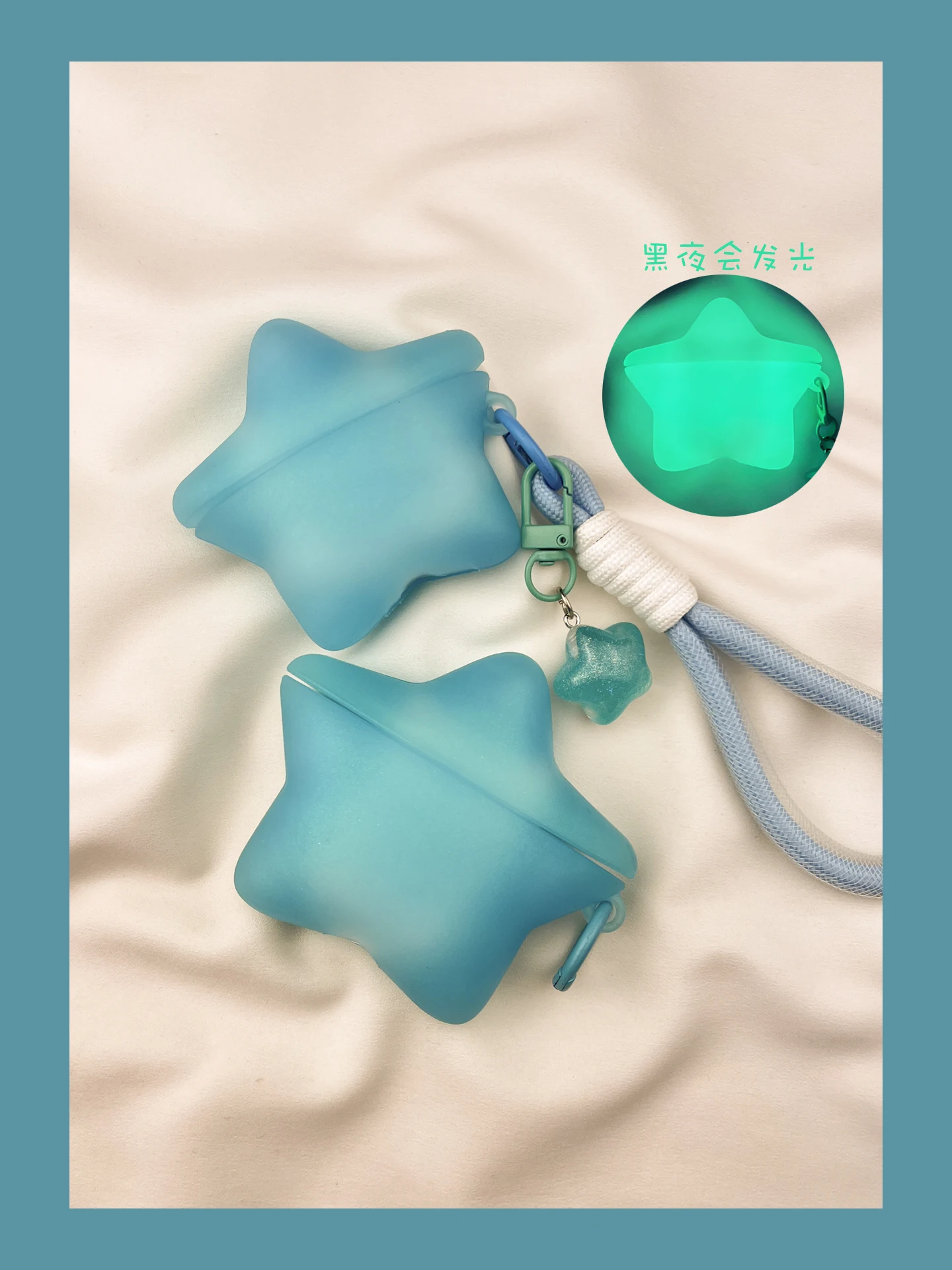 Glow In Dark Stars - Glow in Dark Star Silicone Earphone