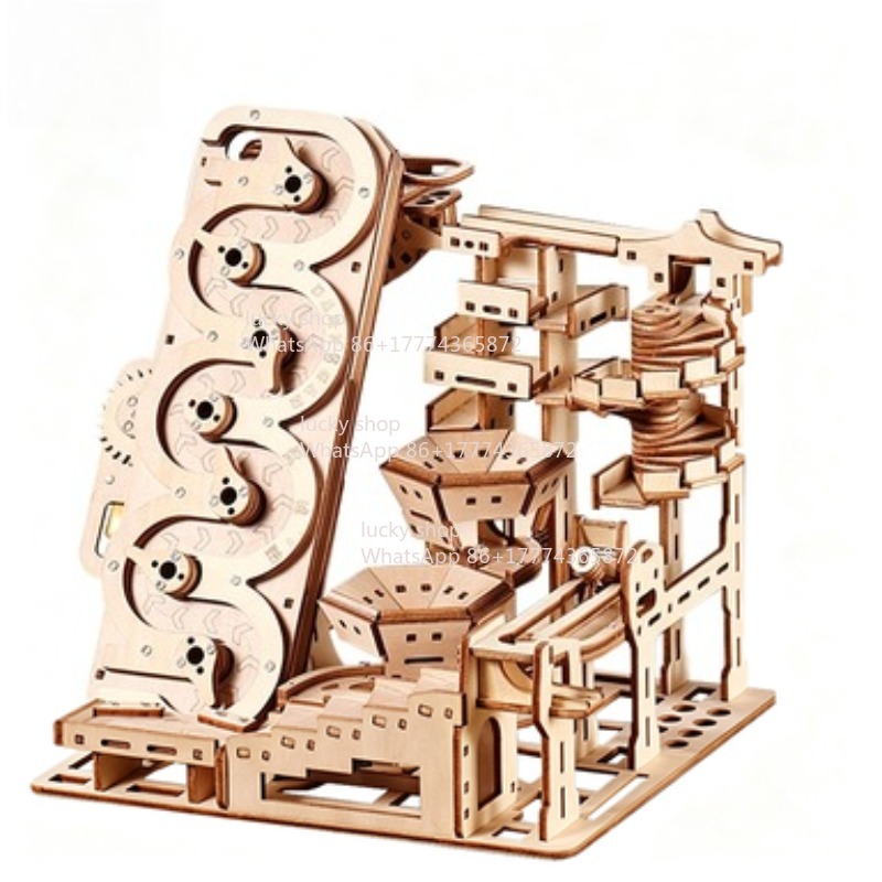 Marble Run Set - Ury 3D Wooden Puzzle Electric Track