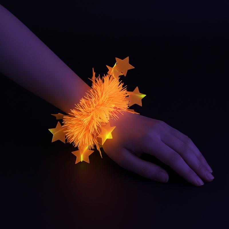 Glow In Dark Stars - Neon Glow Star Lei Set UV