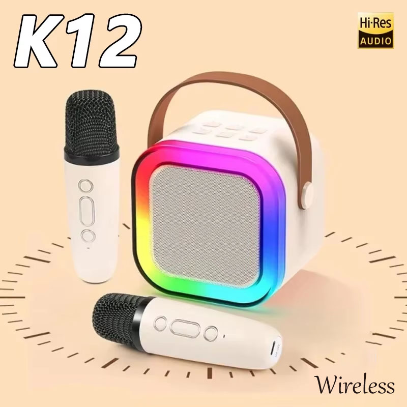 Kids Microphone Karaoke - K12 Wireless Karaoke Machine portable Mini