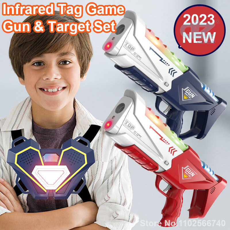 Laser Tag Set Kids - 35CM Infrared Tag Toy Gun for