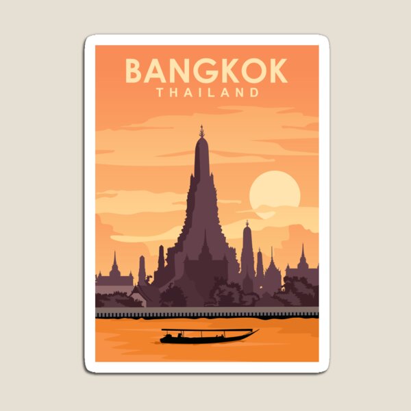 Bangkok Travel Poster Art Prin - огляд і ціна Kids Toys Bangkok