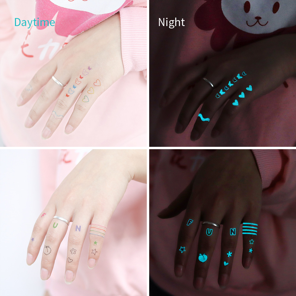 Glow-in-Dark Tattoo Stickers 1 - огляд і ціна Glow In Dark Stars