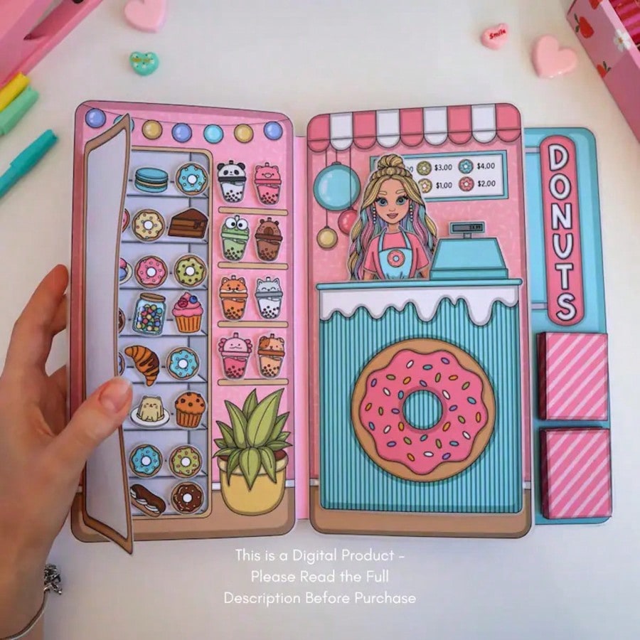 Donut Shop Pretend Play Kit, D - огляд і ціна Kids Toys Shop