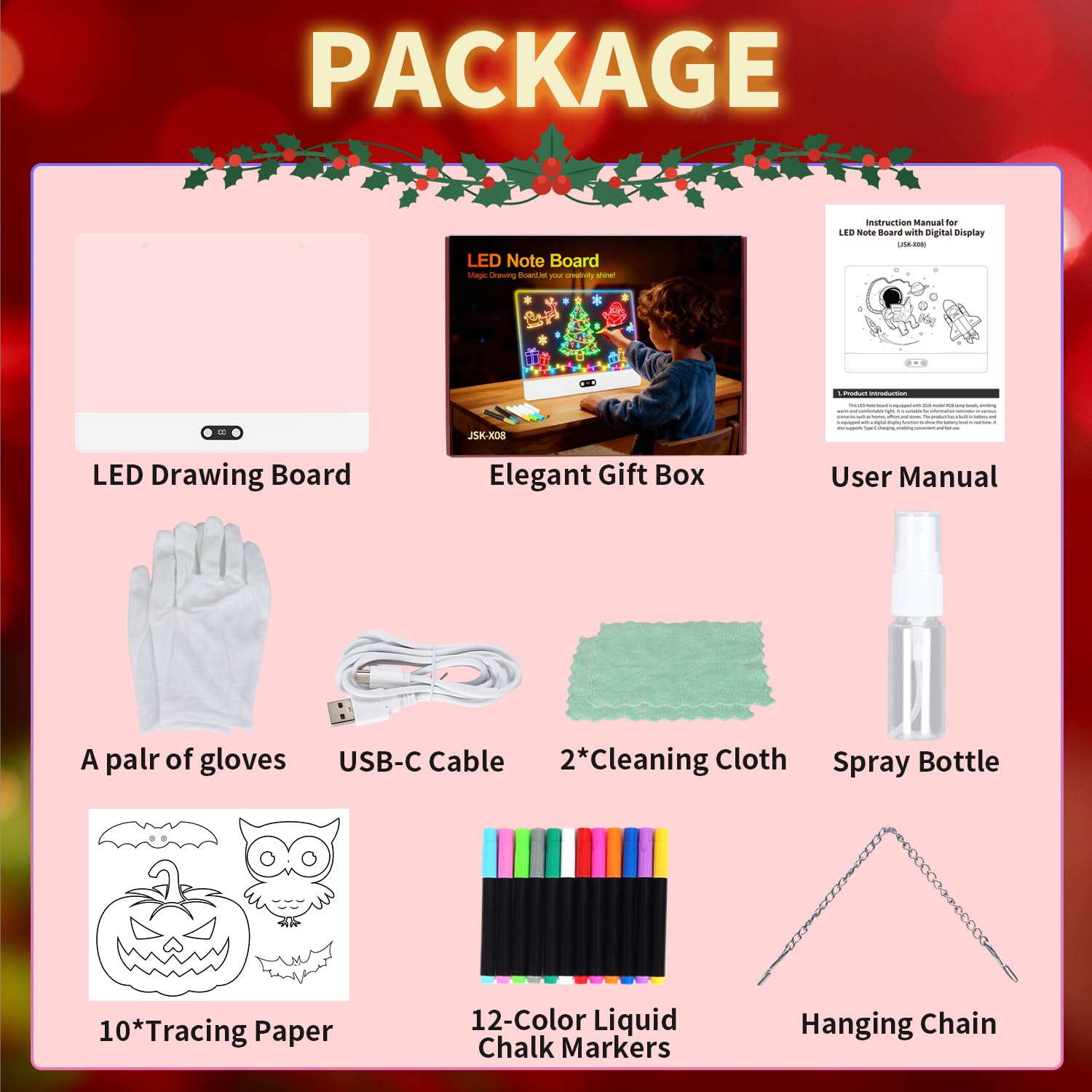Rechargeable LED Drawing Board - огляд і ціна Kids Toys Drawing