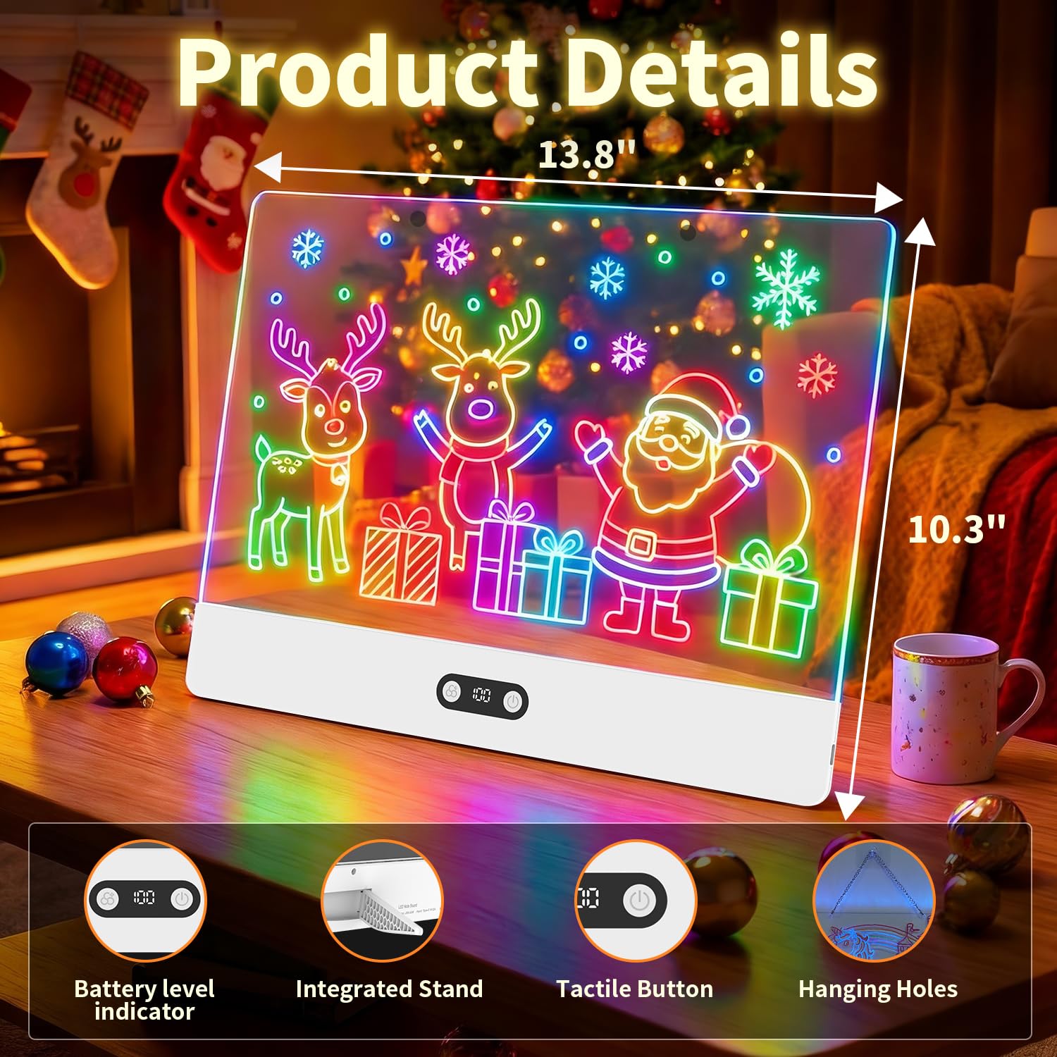 Rechargeable LED Drawing Board - огляд і ціна Kids Toys Drawing