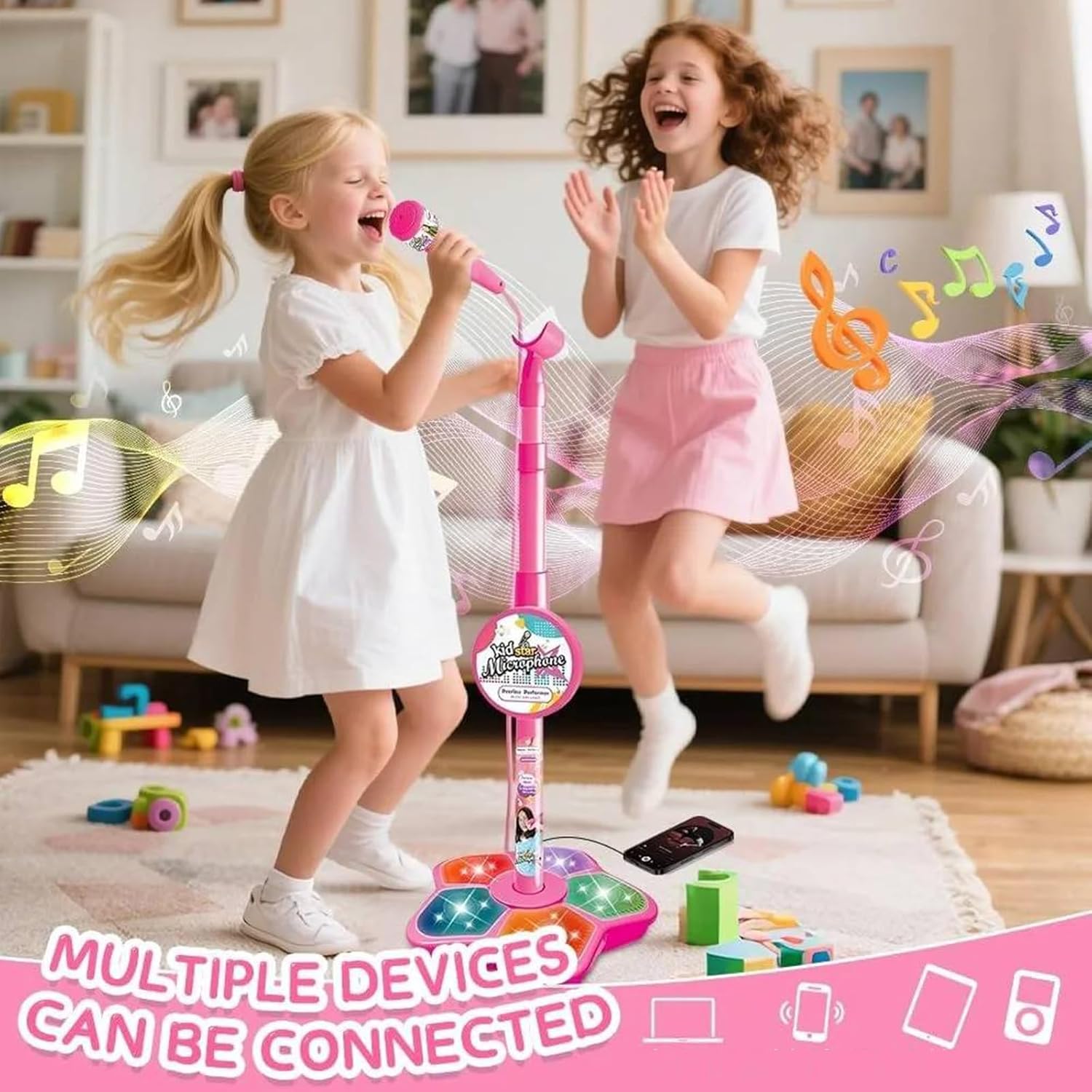 Kids Microphone Stand Toy Port - огляд і ціна Kids Microphone Karaoke
