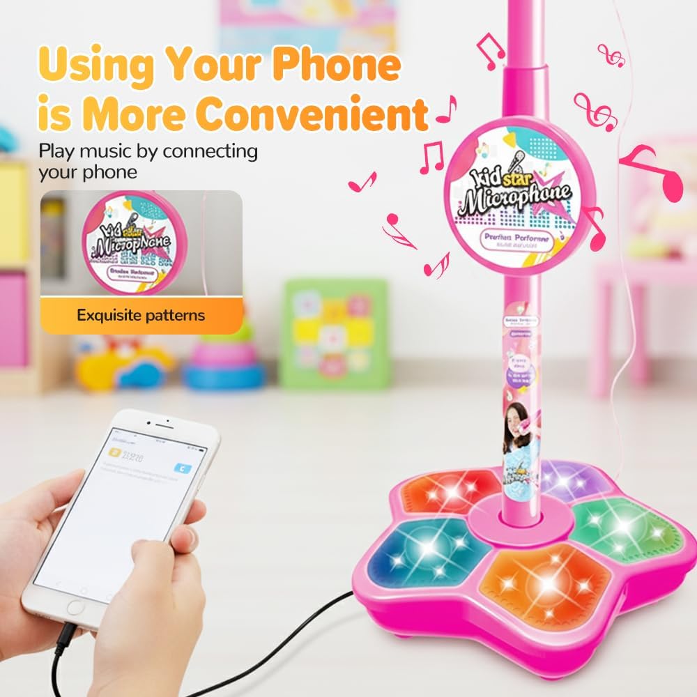 Kids Microphone Stand Toy Port - огляд і ціна Kids Microphone Karaoke