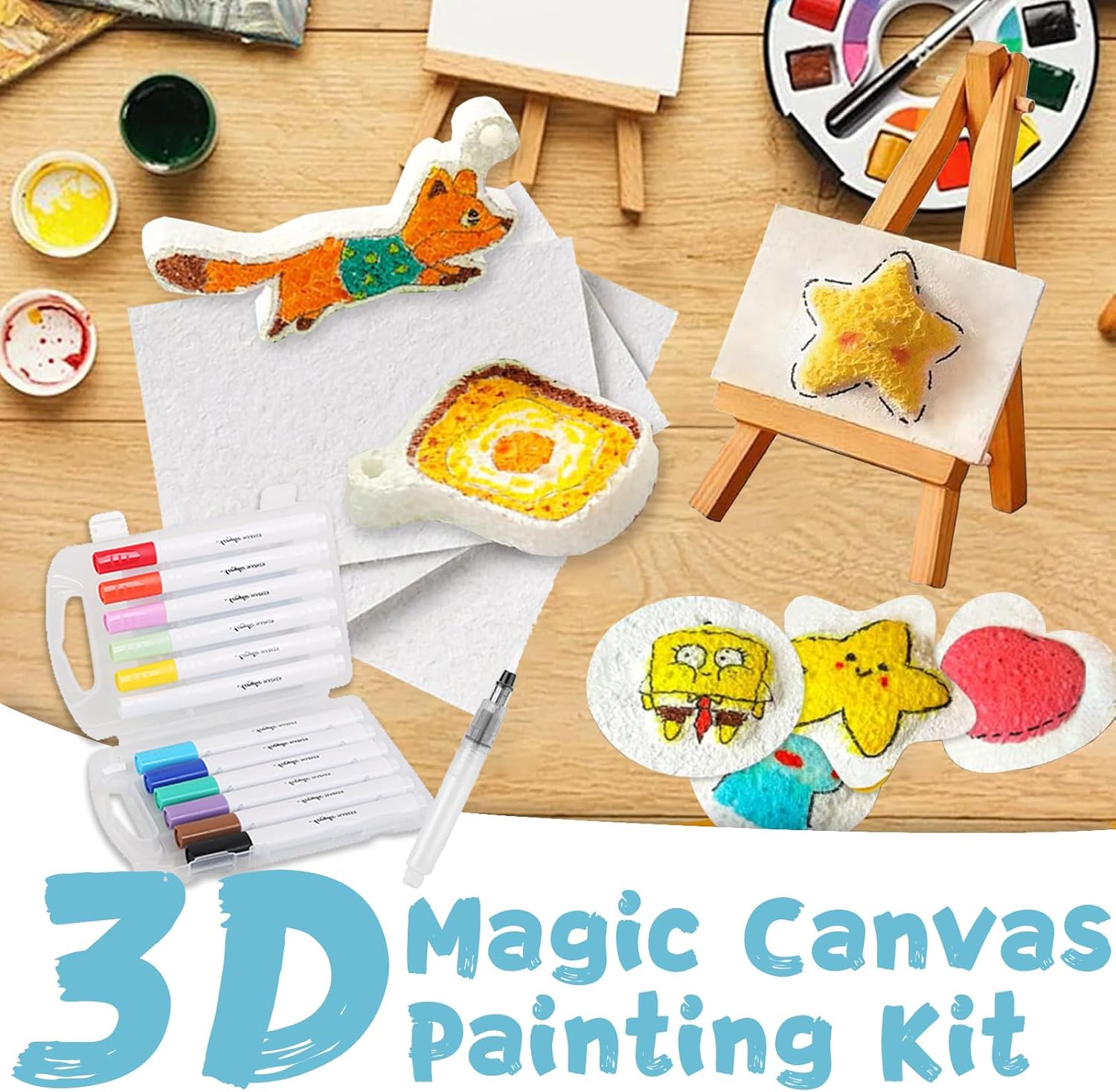 3D Puffy Foam Texture Painting - огляд і ціна Kids Toys Drawing