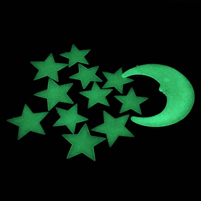 Stars Moon Glow In Dark Fluore - огляд і ціна Glow In Dark Stars