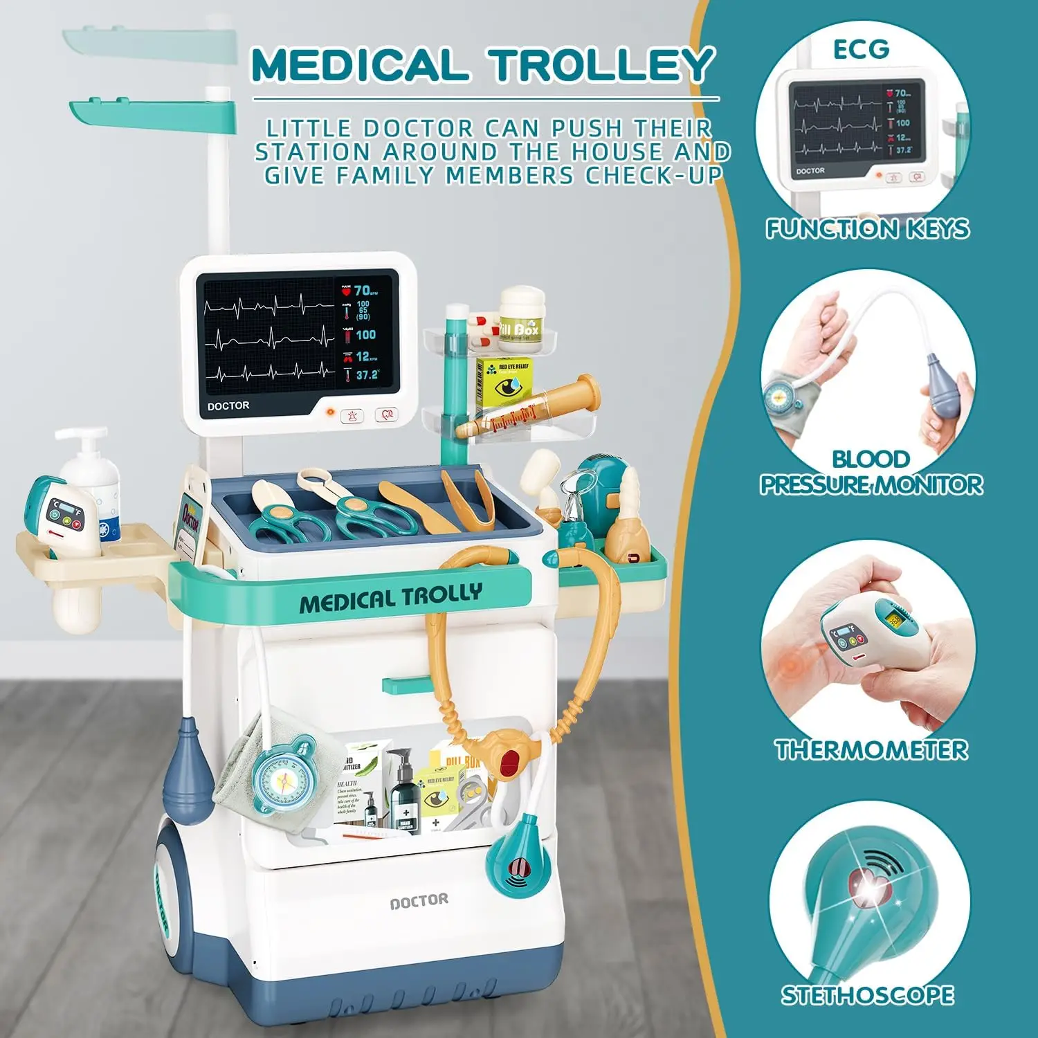 Kids Medical Kit Toy Pretend P - огляд і ціна Kids Xray Toys