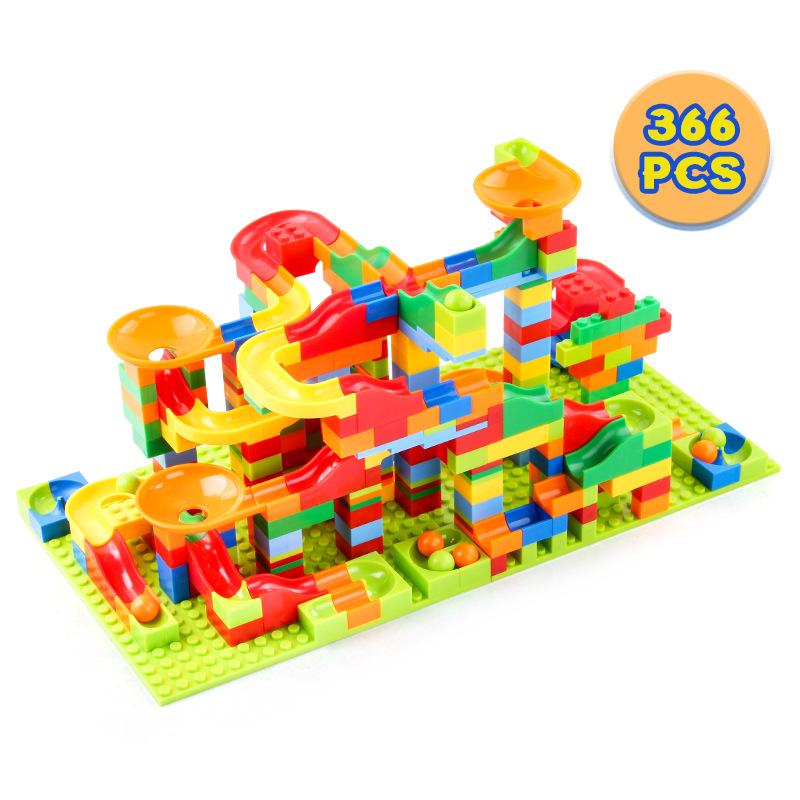 84-504PCS Marble Race Run Bloc - огляд і ціна Marble Run Set