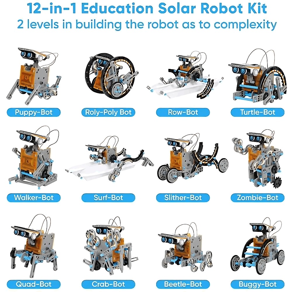 Solar Robot Building Blocks 12 - огляд і ціна Science Experiment Kit