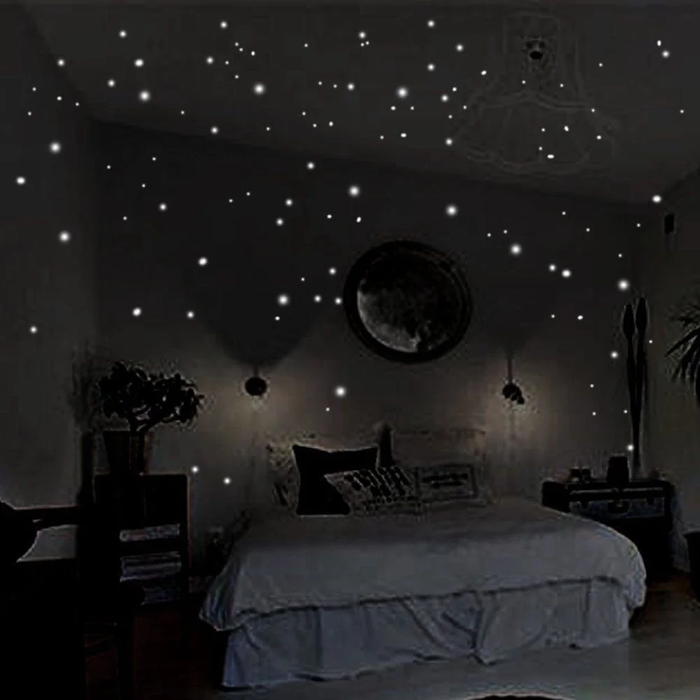 407 Pcs Wall Stickers Wall Dec - огляд і ціна Glow In Dark Stars