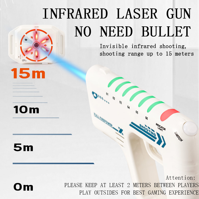 Infrared Shooting Game Gun Set - огляд і ціна Laser Tag Set Kids