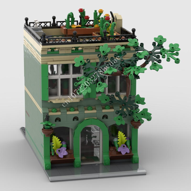 1098PCS Plant Shop MOC streetv - огляд і ціна Kids Toys Shop