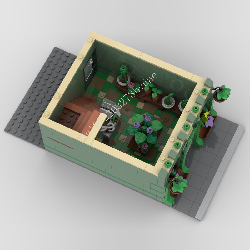 1098PCS Plant Shop MOC streetv - огляд і ціна Kids Toys Shop