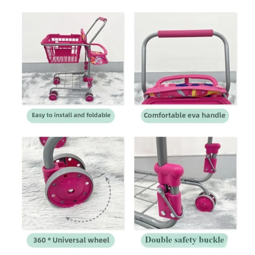 Baby Doll Shopping Cart for Gi - огляд і ціна Kids Toys Shop