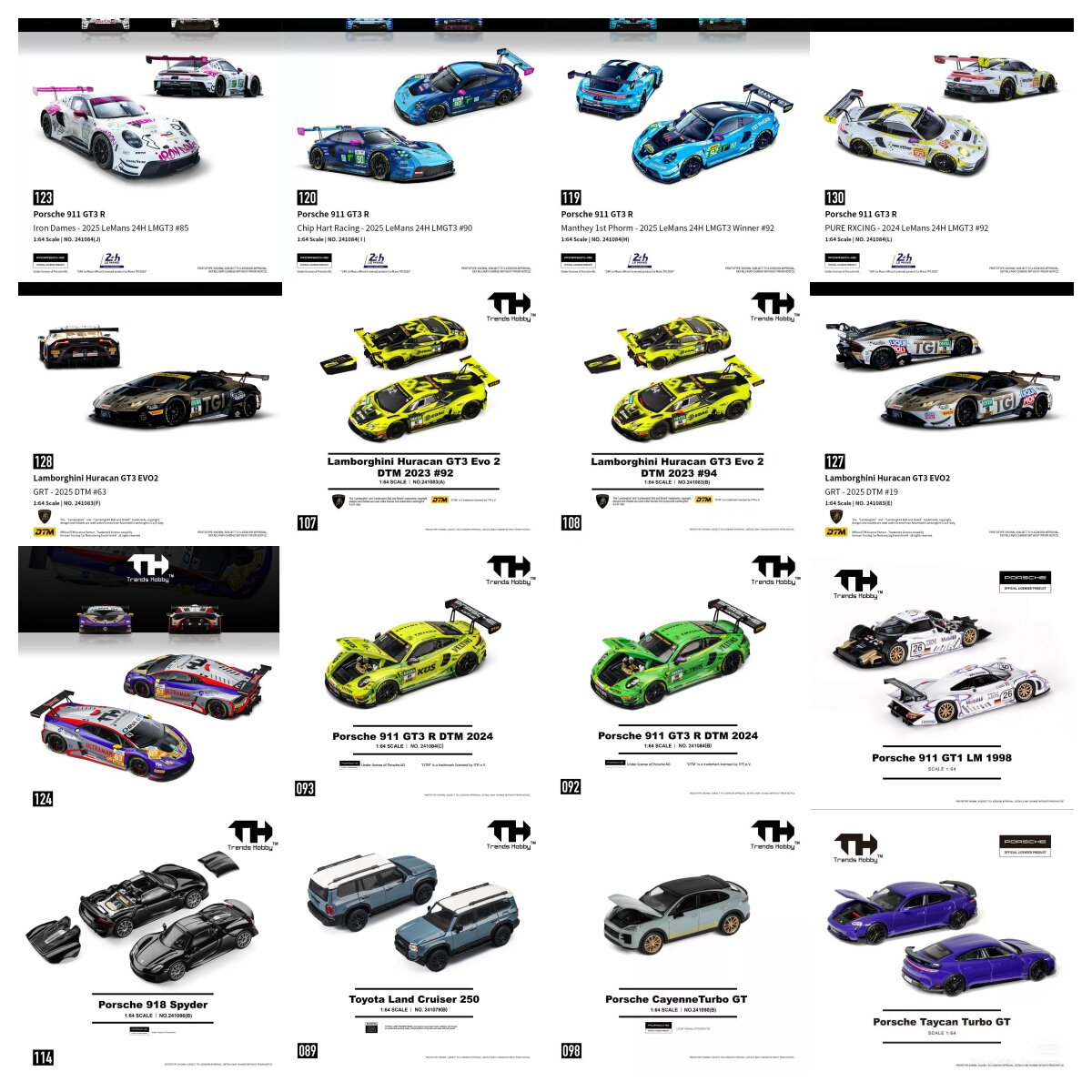 TH 1/64 Porsche 911 GT3 R LeMa - огляд і ціна Kids Toys Young