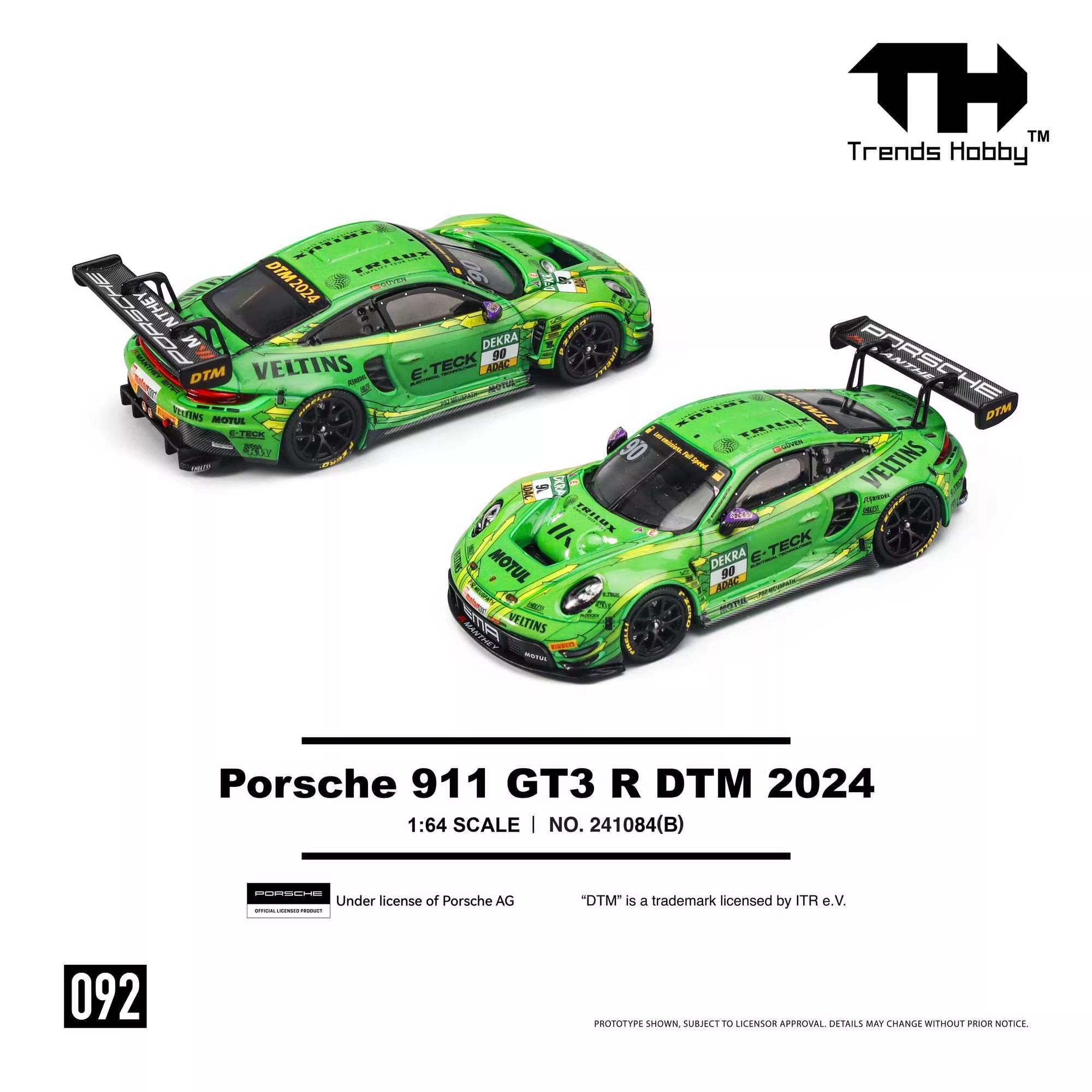 TH 1/64 Porsche 911 GT3 R LeMa - огляд і ціна Kids Toys Young