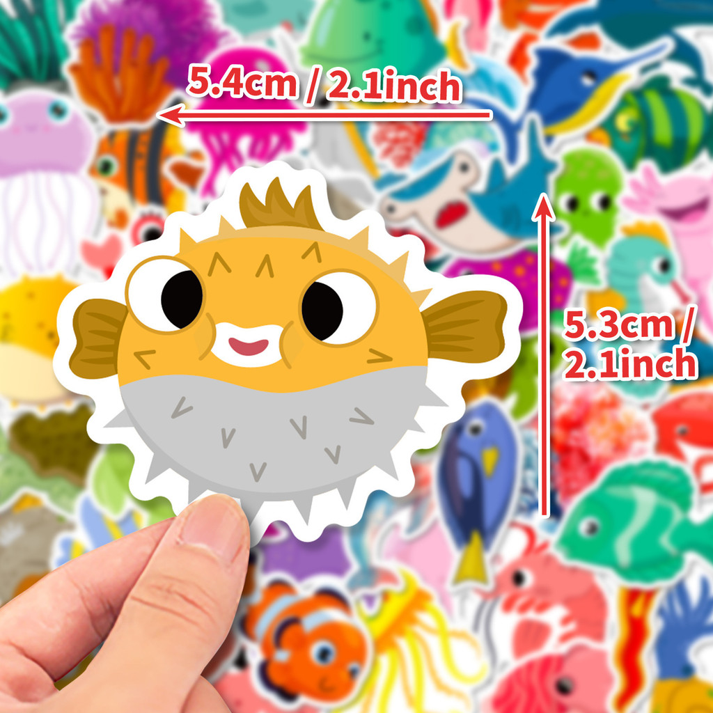 50Pcs Marine Life Stickers Dol - огляд і ціна Kids Toys Stores