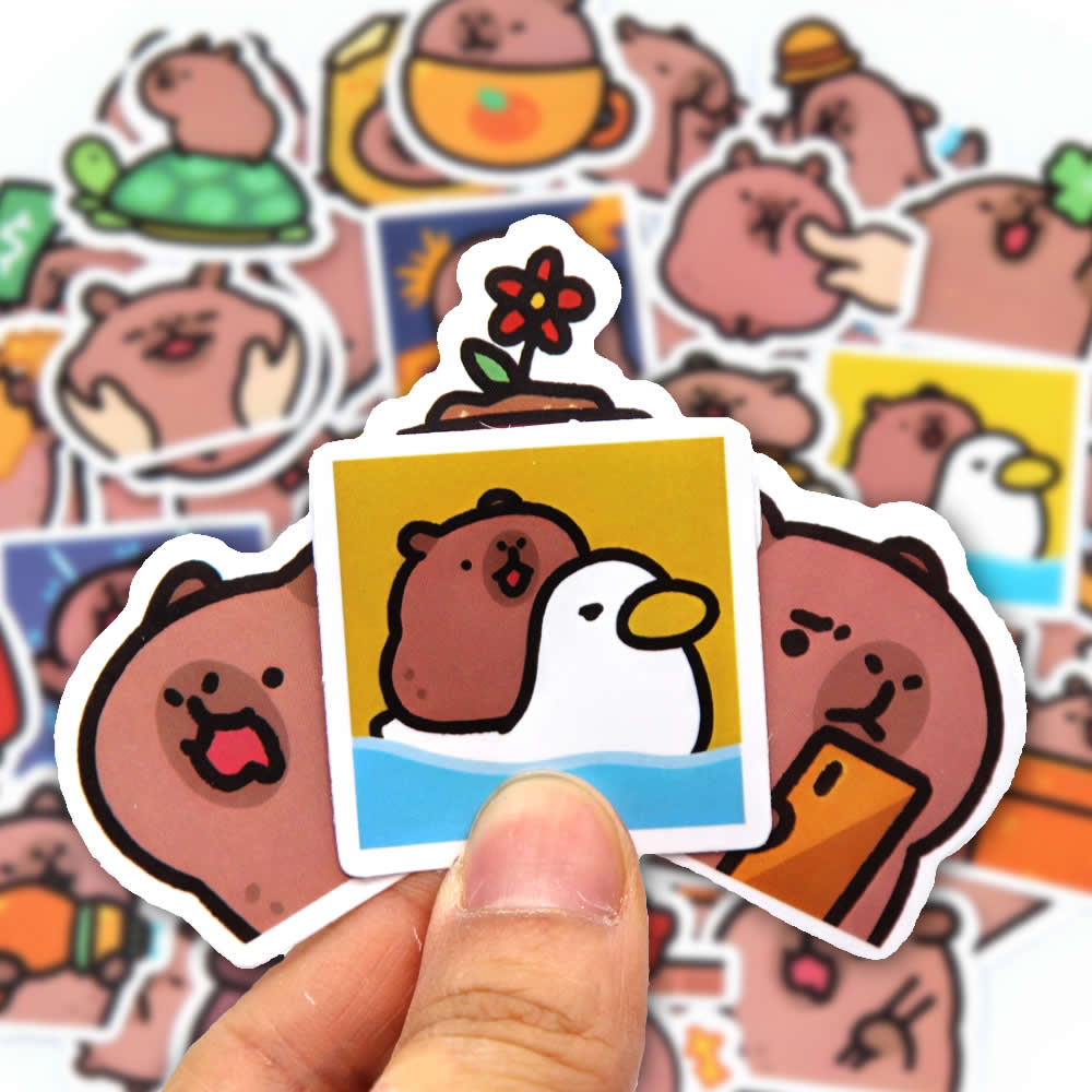 10/50/100pcs Capybaras Sticker - огляд і ціна Kids Toys 10 Year Old