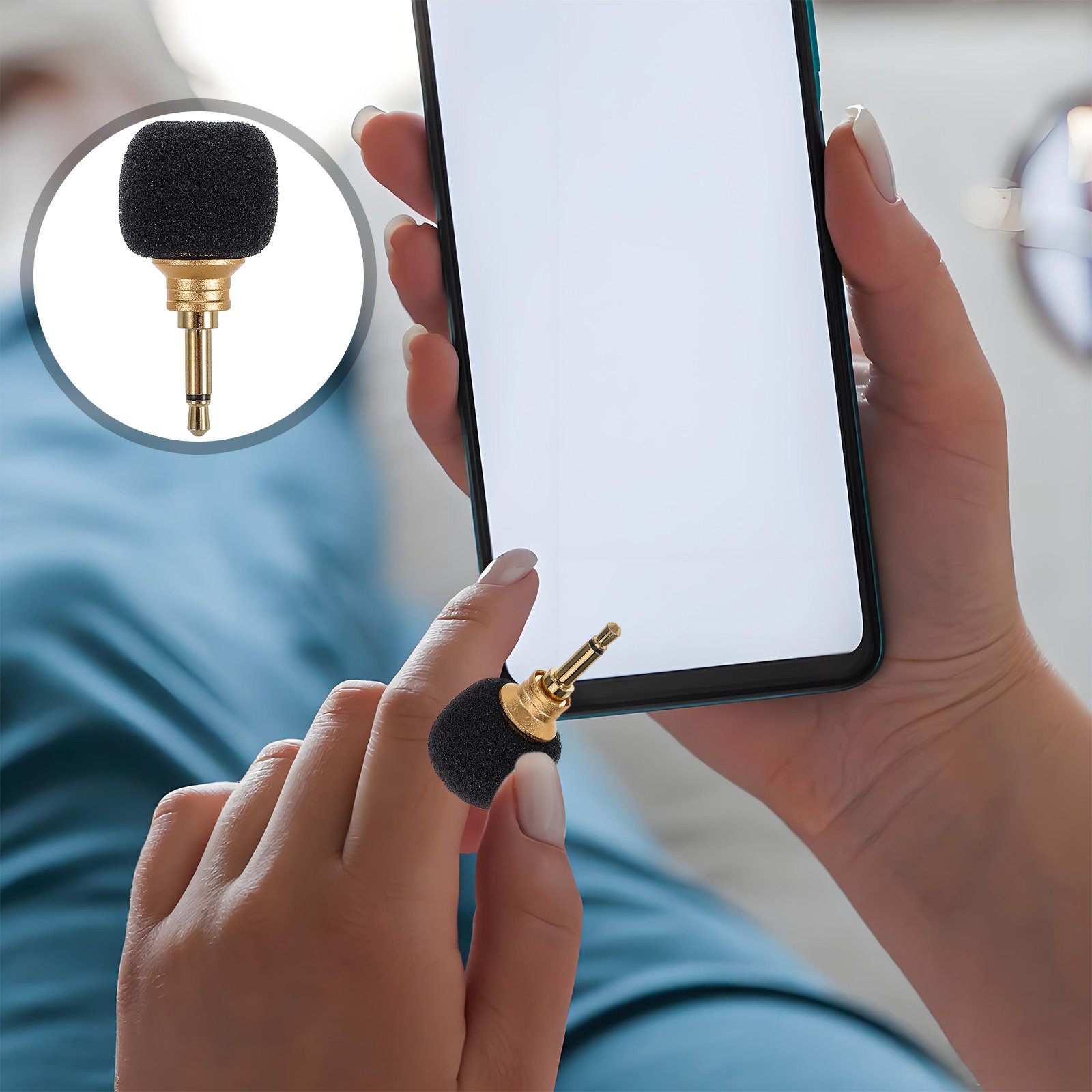 Mini Phone Microphone Gold Por - огляд і ціна Kids Microphone Karaoke