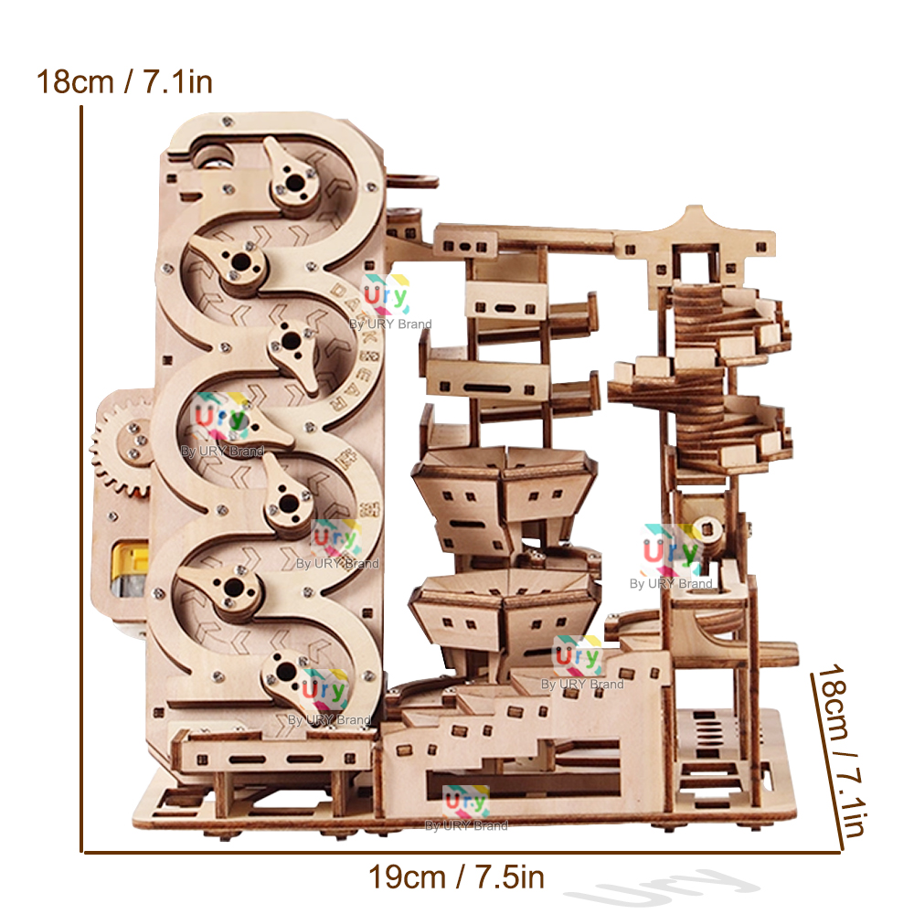 Ury 3D Wooden Puzzle Electric  - огляд і ціна Marble Run Set