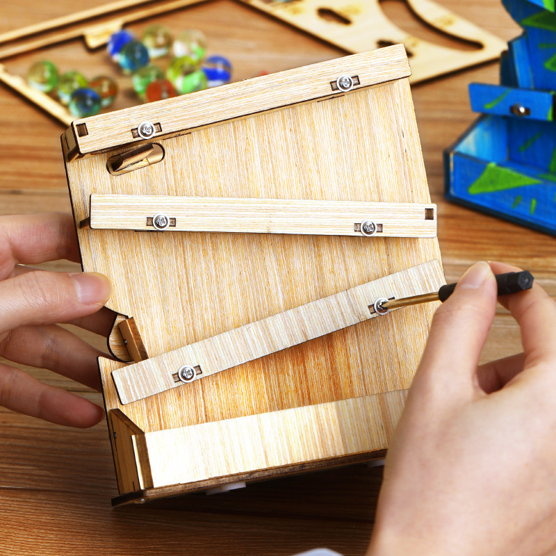 Wooden Marble Run DIY Kit, STE - огляд і ціна Marble Run Set