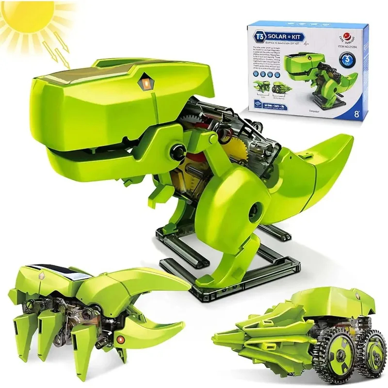 3-in-1 Solar Robot Kit, Dinosa - огляд і ціна Kids Toys 10 Year Old
