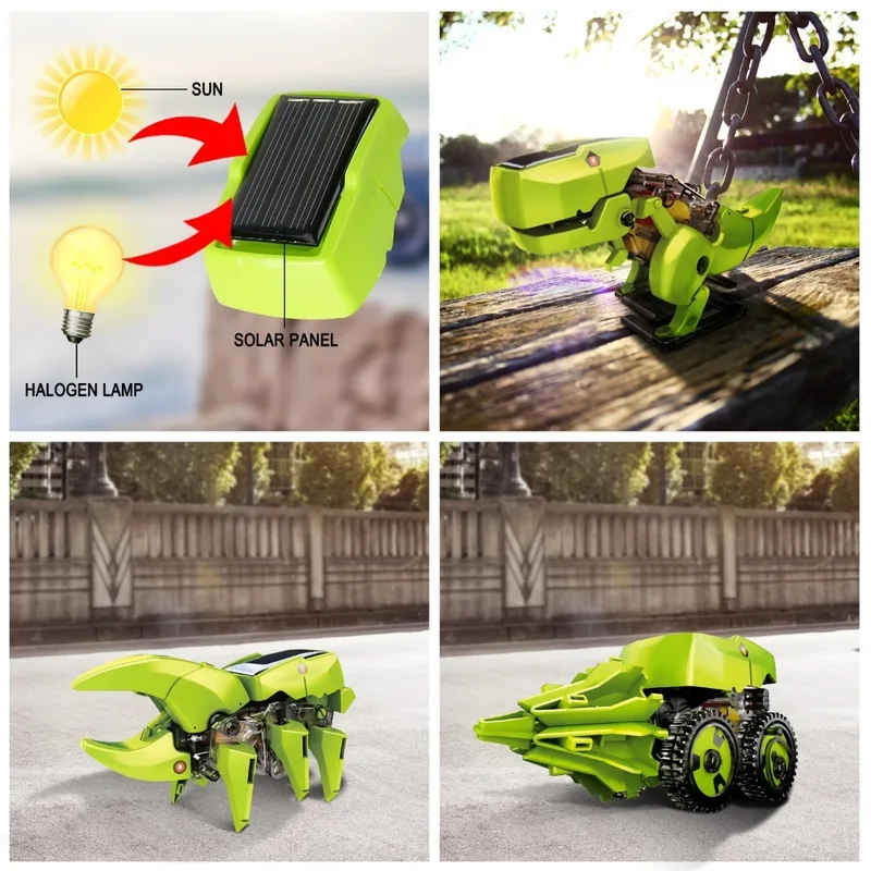 3-in-1 Solar Robot Kit, Dinosa - огляд і ціна Kids Toys 10 Year Old