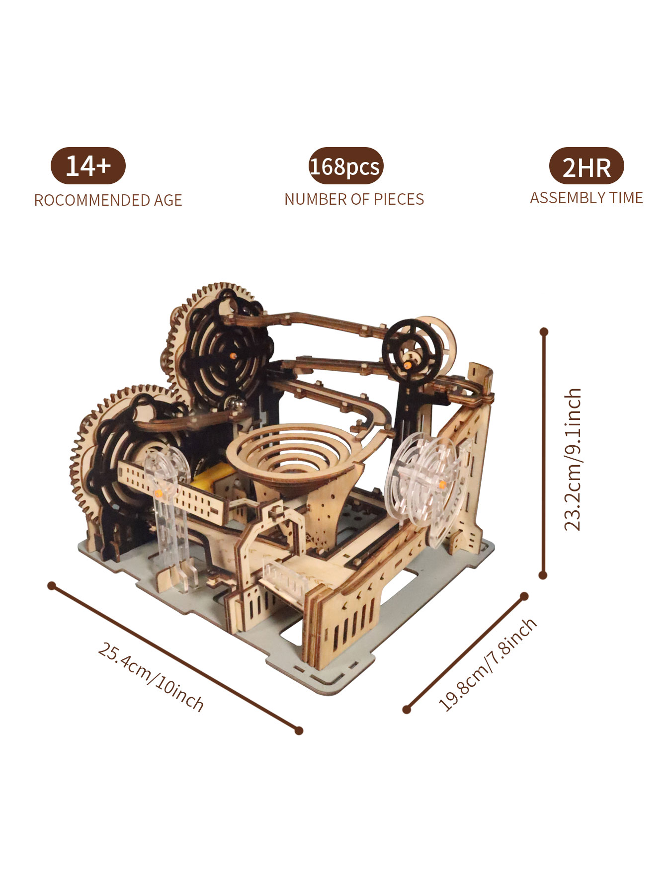 Electric 3D Wooden Puzzles Mar - огляд і ціна Marble Run Set