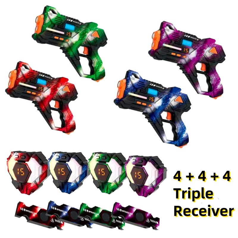 CSTAG 4x4x4 Laser Tag Guns Set - огляд і ціна Laser Tag Set Kids