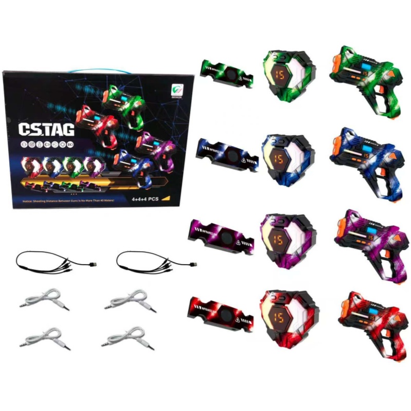CSTAG 4x4x4 Laser Tag Guns Set - огляд і ціна Laser Tag Set Kids