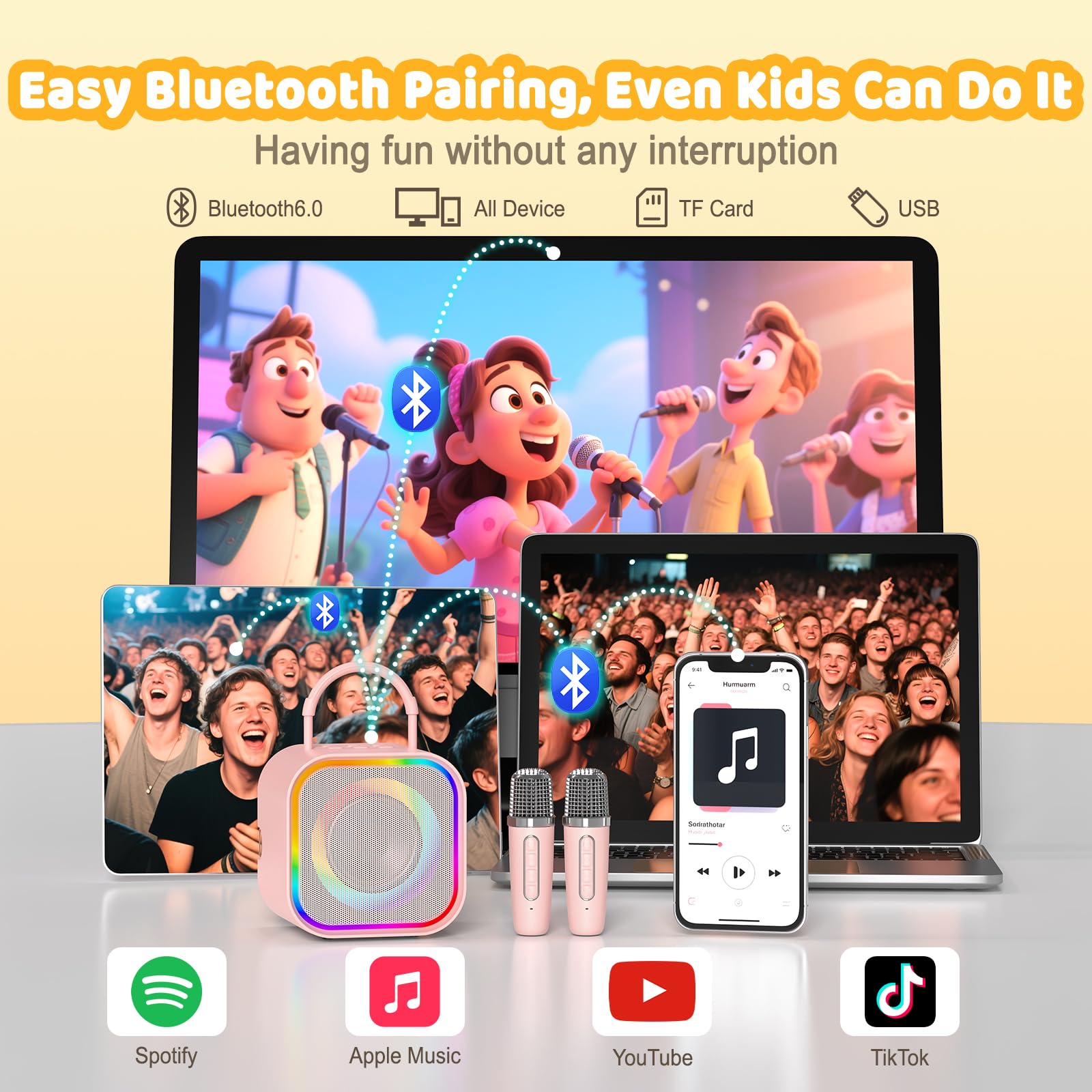 Haomuren Mini Karaoke Machine  - огляд і ціна Kids Microphone Karaoke