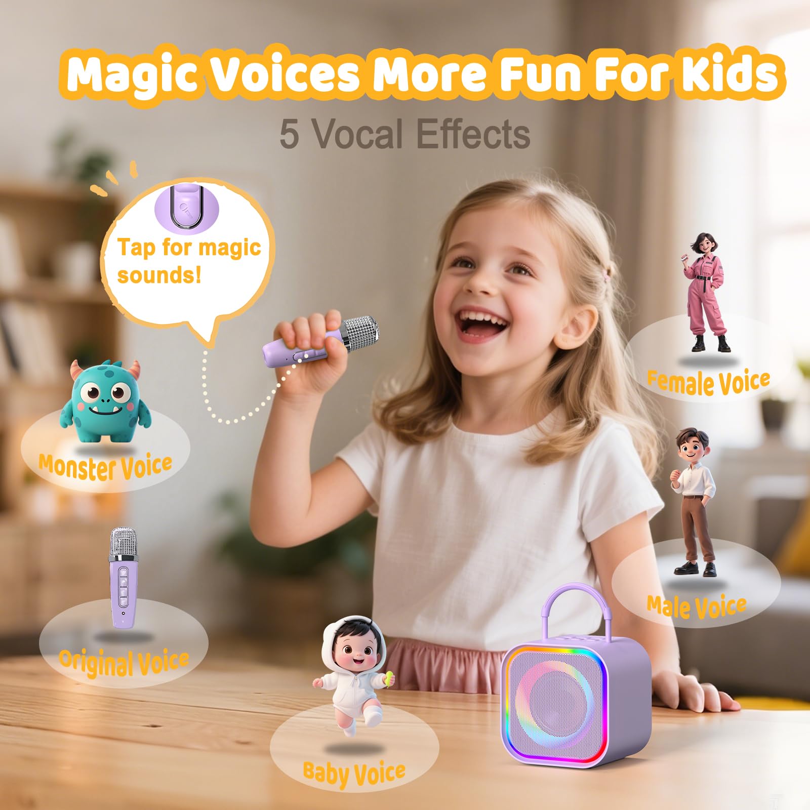 Haomuren Mini Karaoke Machine  - огляд і ціна Kids Microphone Karaoke