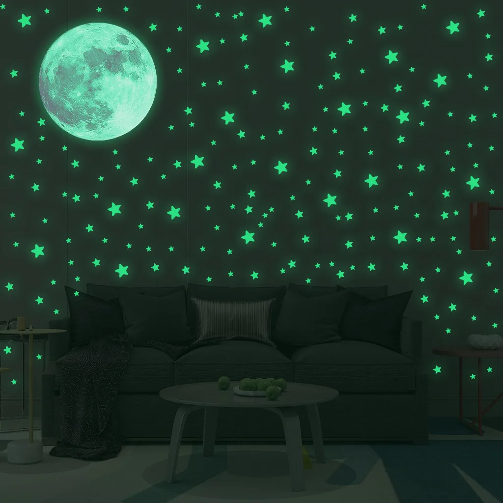 Luminous Moon Stars Wall Stick - огляд і ціна Glow In Dark Stars