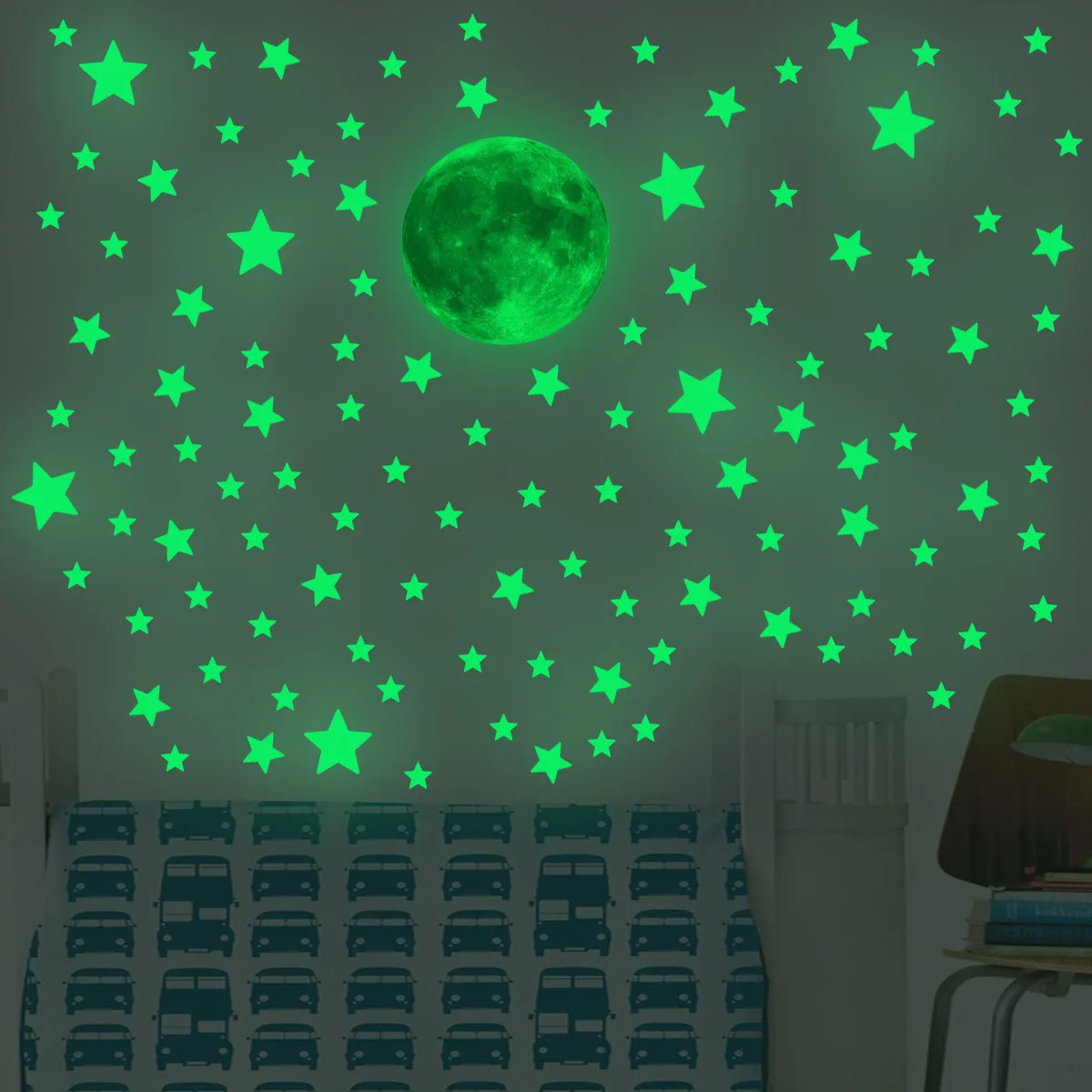 Luminous Moon Stars Wall Stick - огляд і ціна Glow In Dark Stars