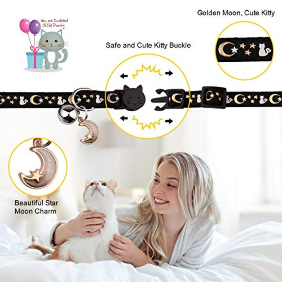2PCS Breakaway Cat Collars wit - огляд і ціна Glow In Dark Stars